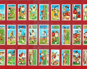 1976 PLAY BETTER SOCCER!! - British Football Tea Trade Card Set - Brooke Bond - Excellent Condition - Original Set - Football Skills (OS01)