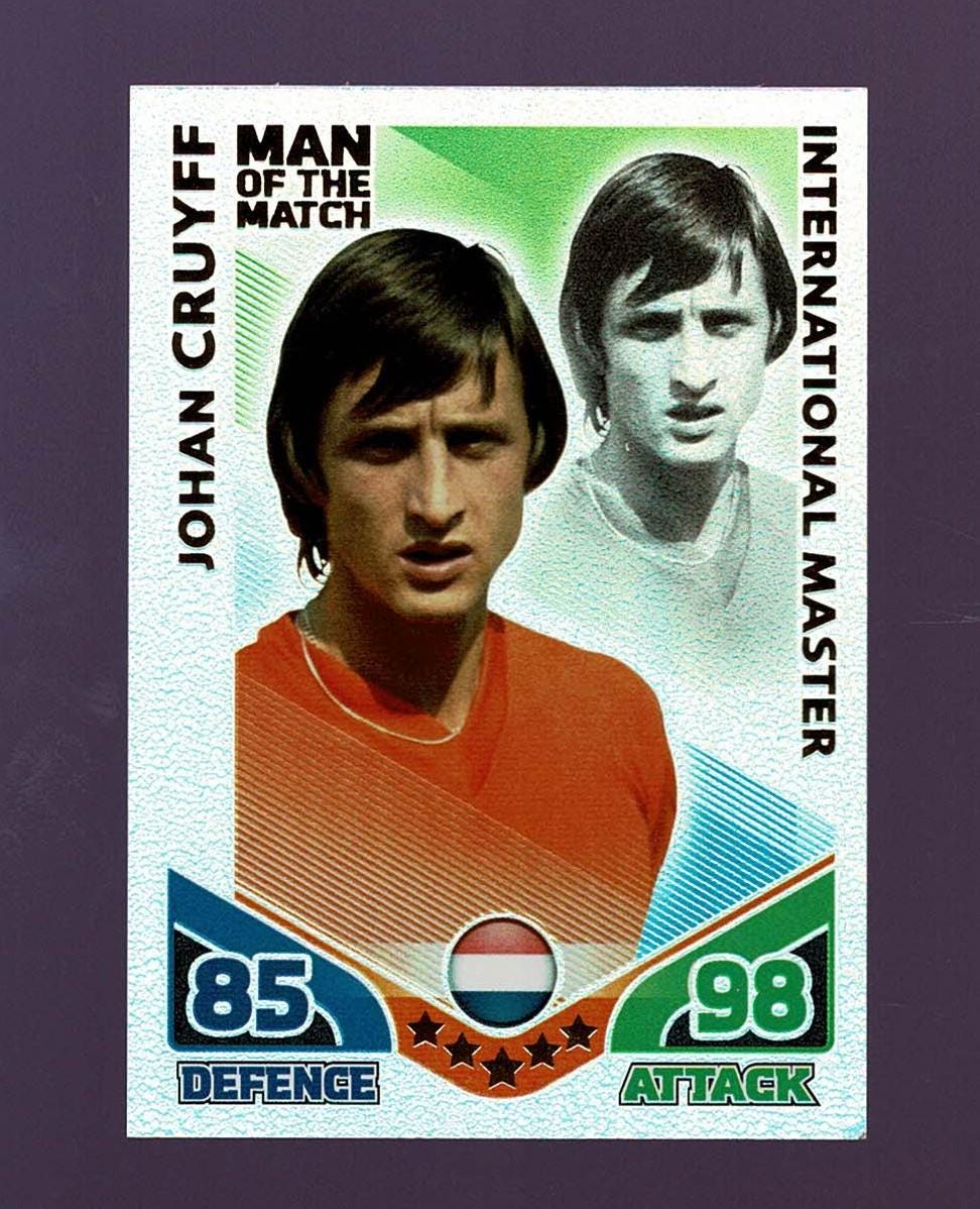 JOHAN CRUYFF - ORIGINAL International Master Foil Footballer