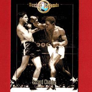 EZZARD CHARLES - BOXER-ruilkaart - Boxing Legends - Limited Edition (slechts 1250) - Fairfax Futera Platinum - Boxing Heavyweight (XH03)