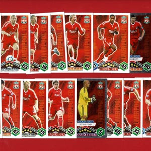 LIVERPOOL Original Fussball Sammelkarten Premium League