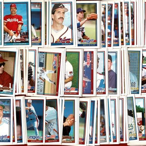 Set di carte collezionabili TOPPS BASEBALL - Carte collezionabili TOPPS 1991 - 132 carte collezionabili N.B.L. - Carte collezionabili sportive USA (OS01)