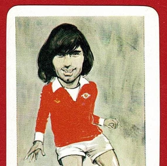 ジョージ・ベスト - 1970年代サッカートレードカード - ヴェノーラン
