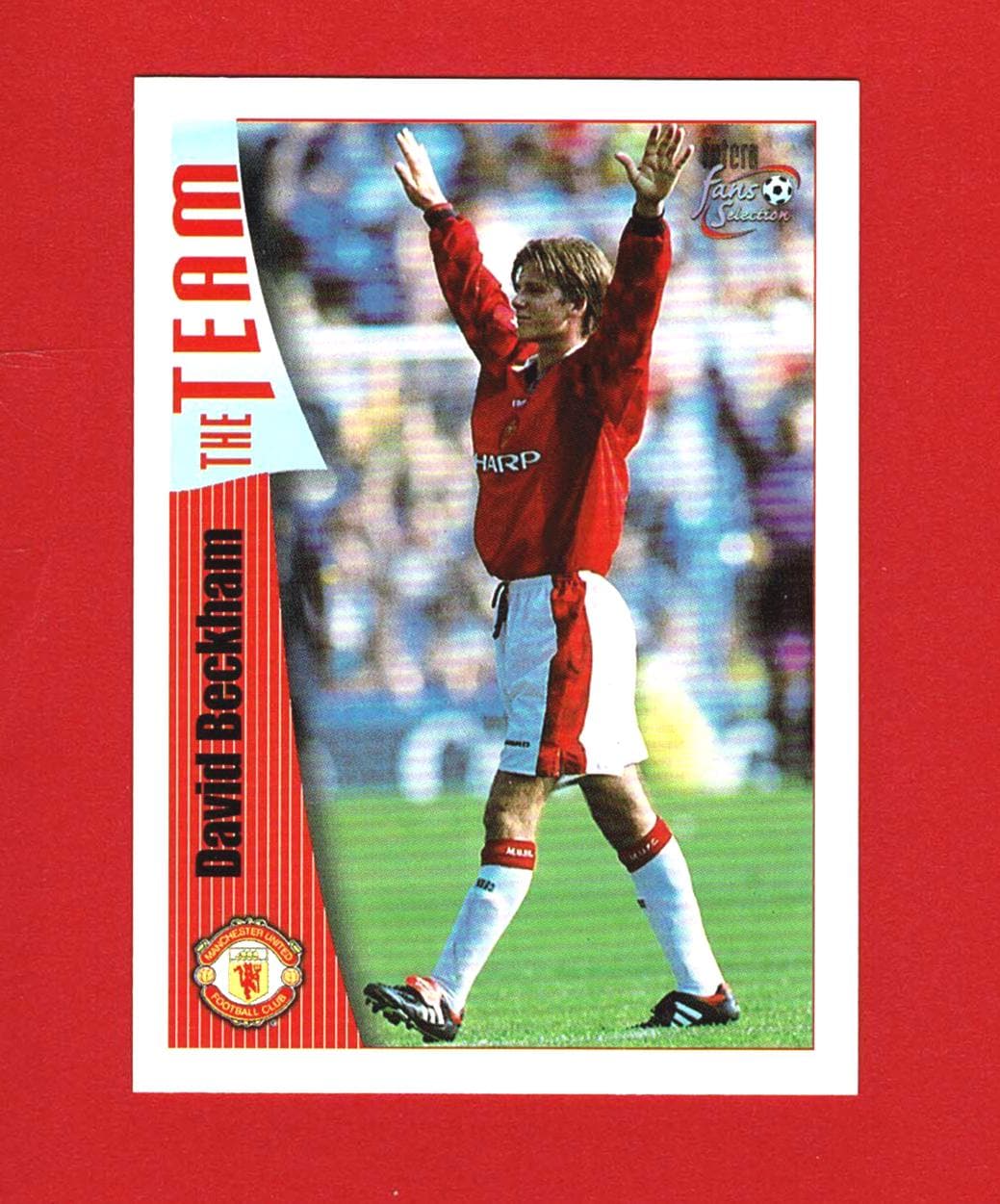 DAVID BECKHAM - ORIGINAL 1997 Footballer Trading Card - Manchester 