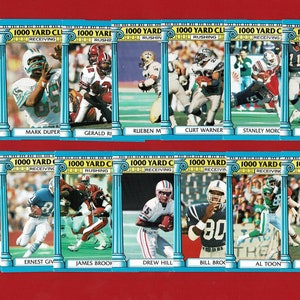 1000 YARD CLUB - Carte collezionabili di football americano - TOPPS 1987 N.F.L. Card Group - Carte collezionabili sportive USA (TJ29)