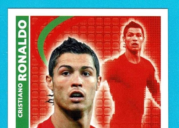 CRISTIANO RONALDO - ORIGINAL Footballer Trading Card - Manchester