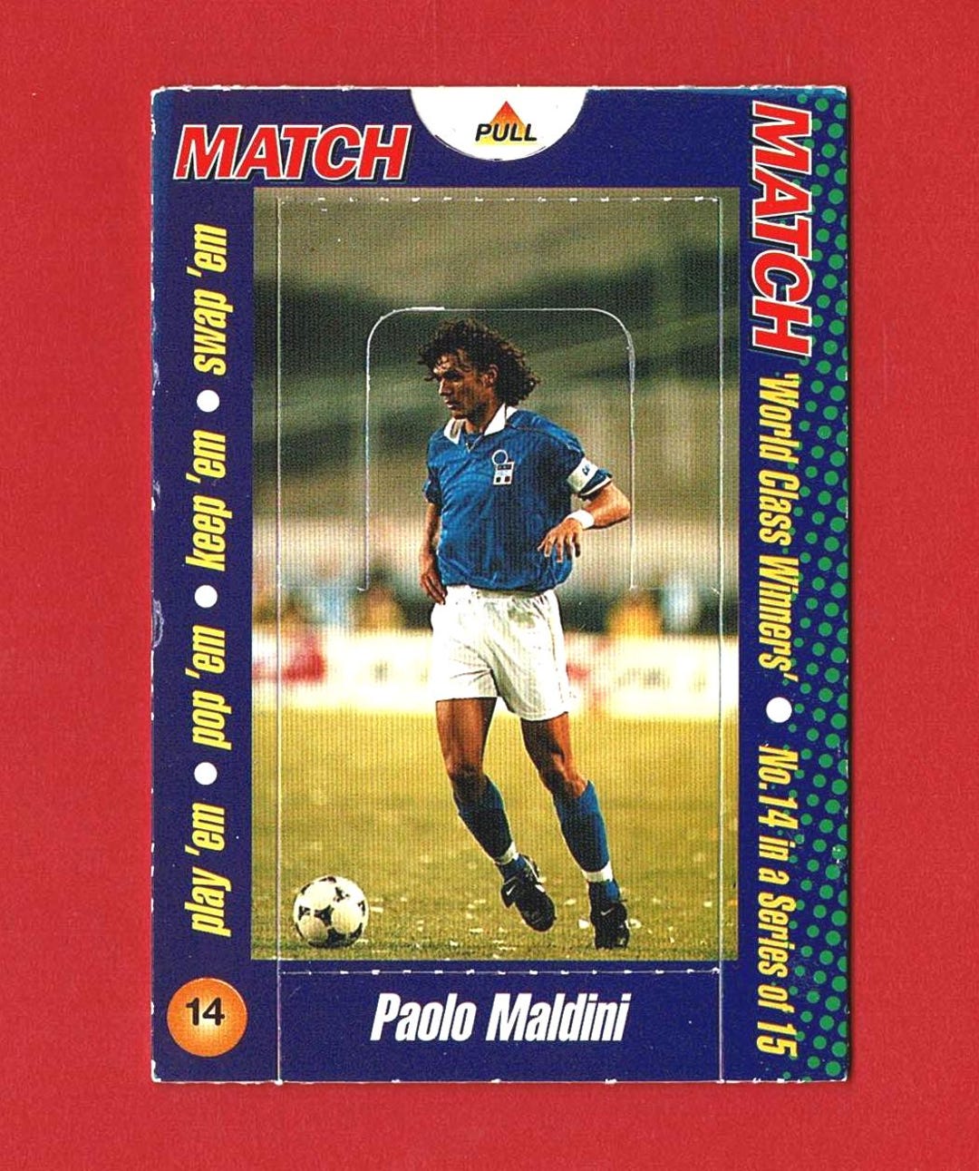 PAOLO MALDINI - FOOTBALL Pop-up Trading Card - Sported Magazine