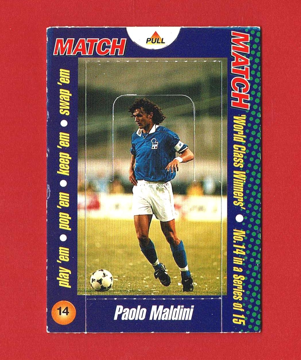 PAOLO MALDINI - FOOTBALL Pop-up Trading Card - Sported Magazine