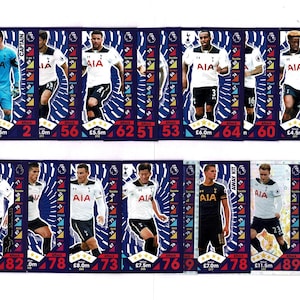 TOTTENHAM HOTSPUR F.C. - 21 carte da collezione originali di calcio - Spurs, Harry Kane e carte foil - Carte da calcio della Premier League - Topps (SD01)