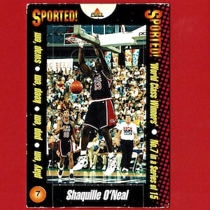 SHAQUILLE O'NEAL - pop-upruilkaart BASKETBALL - Sported Magazine World Class Winners - 1996 - Unpulled - Shaq Basketball Star (OS01)