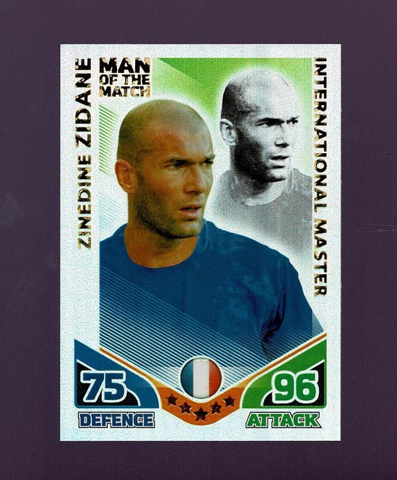 ZINEDINE ZIDANE - ORIGINAL International Master Foil Footballer