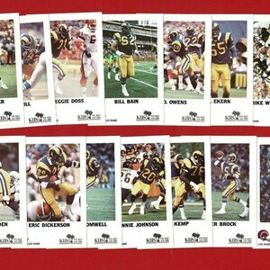 Carte collezionabili LOS ANGELES RAMS - Football americano - Kiis Radio / L.A. Sherriff's Office - Carte sportive U.S.A. (TG18)