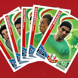 MEXICO INTERNATIONAL FOOTBALLERS - Original Football Trading Cards - Topps World Cup - Mexican Soccer Football Player Cards (OS01)
