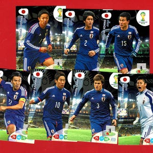 Carte collezionabili CALCIO GIAPPONESE - Carte Panini originali della Coppa del Mondo FIFA - Regalo per i tifosi di calcio giapponesi (OS01)