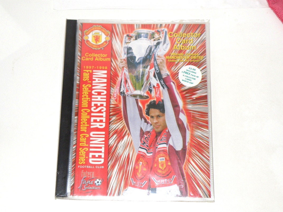 Vintage Manchester United Futera 1997-98 Card Collector Album - Etsy