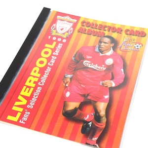 1998 LIVERPOOL FC Album - Futera-seizoen - Vintage lege verzamelmap voor verzamelkaarten - Liverpool voetbalfan cadeau cadeau (XB03.1)
