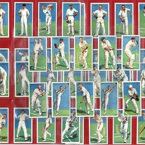DON BRADMAN & Co. - CRICKETERS 1930's - Originele sigarettentabakkaartenset - John Players - Cricket - Engels en Australisch (TG14.2)