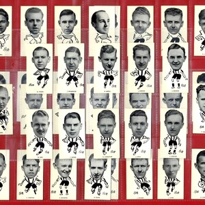 1938 JUEGO DE TARJETAS DE FÚTBOL - 'Futbolistas conocidos' - Juego de tarjetas originales de tabaco para cigarrillos - John Sinclair - Tarjetas de fanáticos del fútbol. (UN01)