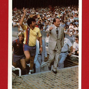 TERRY VENABLES - Vintage 1980's FOOTBALL Sticker Card - Chelsea, Spurs, Barcelona Football Clubs - Leaf - Football Soccer Fan Gift (SM26)