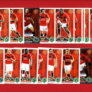 MANCHESTER UNITED FC - Originele voetbalruilkaarten - Premier League-voetbalkaarten - Topps - Man. Verenigde Staten Cadeau voetbalfan (SD01)