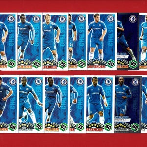 CHELSEA F.C. - Carte da gioco originali - Carte da gioco Premier League - Topps - Regalo per tifosi del Chelsea (SD01)