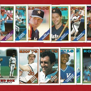 TOPPS BASEBALL Trading Cards - TOPPS 1987 Card Group - Orange Backs - U.S.A. Sports Trade Cards (OS01)