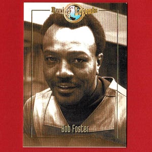 BOB FOSTER - BOXER-ruilkaart - Boxing Legends - Limited Edition (slechts 1250) - Fairfax Futera Platinum - Boxing Light Heavyweight (SD01)