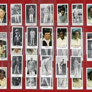Set di carte commerciali CRICKETERS of KENT - inclusi Derek Underwood, Alan Knott, Colin Cowdrey - Regalo per fan del cricket / Presente / Riempitivo per calze (US07)