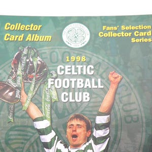 Álbum del CELTIC F.C. - Futera Temporada 1998 - Carpeta de colección de tarjetas vacías vintage - Regalo sin usar para aficionados de los Celtic Bhoys (XB03)