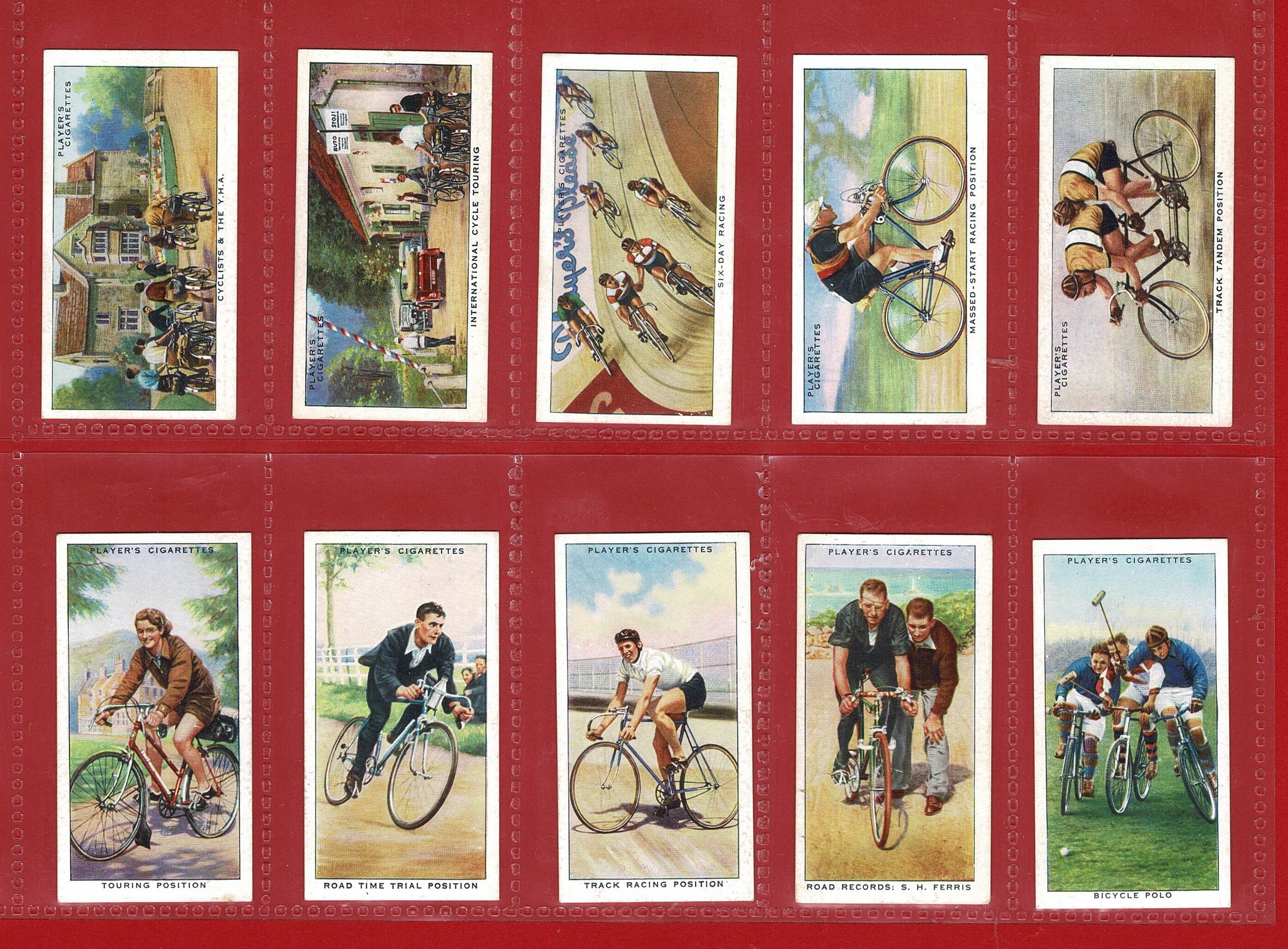 KNOW A CYCLIST? - 1939 Original CYCLING Card Set - British Cigarette Tobacco  Card Set - History of Bicycle / Bikes / Cycles (WK08)