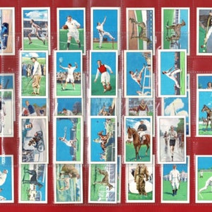 SPORTS CHAMPIONS inkl. 'Dixie' Dean - Original 1934 British Cigarette Tobacco Kartenset - Sportkarten - Football Golf Cricket (VE08)