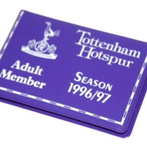 TOTTENHAM HOTSPUR Football Club TICKETS - Unbenutzt - Saison 1996/1997. Echte Sporen Sammlerstück. Fußball Fan Geschenk. (TY12)