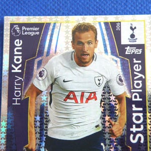 HARRY KANE - Carta da collezione calciatore - Tottenham Hotspur e Bayern Monaco - Carta giocatore Topps - Regalo per tifosi di calcio (OS01)