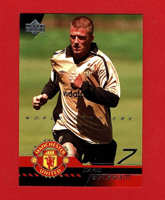DAVID BECKHAM - ORIGINAL 2001 Footballer Trading Card