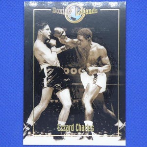 EZZARD CHARLES - BOXER-ruilkaart - Boxing Legends - Schaarse Limited Edition (slechts 300) promotienummer - Fairfax Futera Platinum (XH03)
