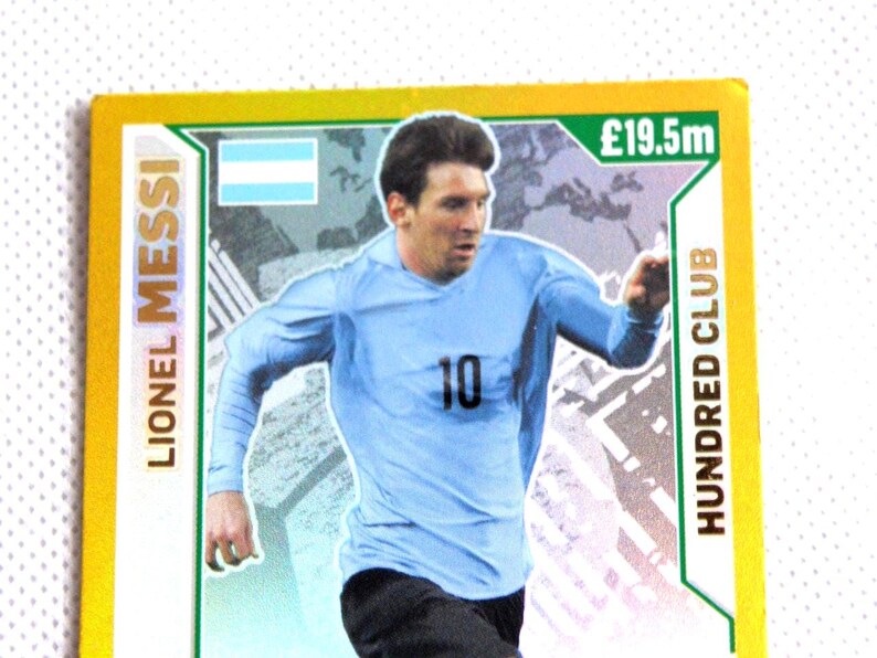 LIONEL MESSI - ORIGINAL Footballer Trading Card - Argentina Football ...