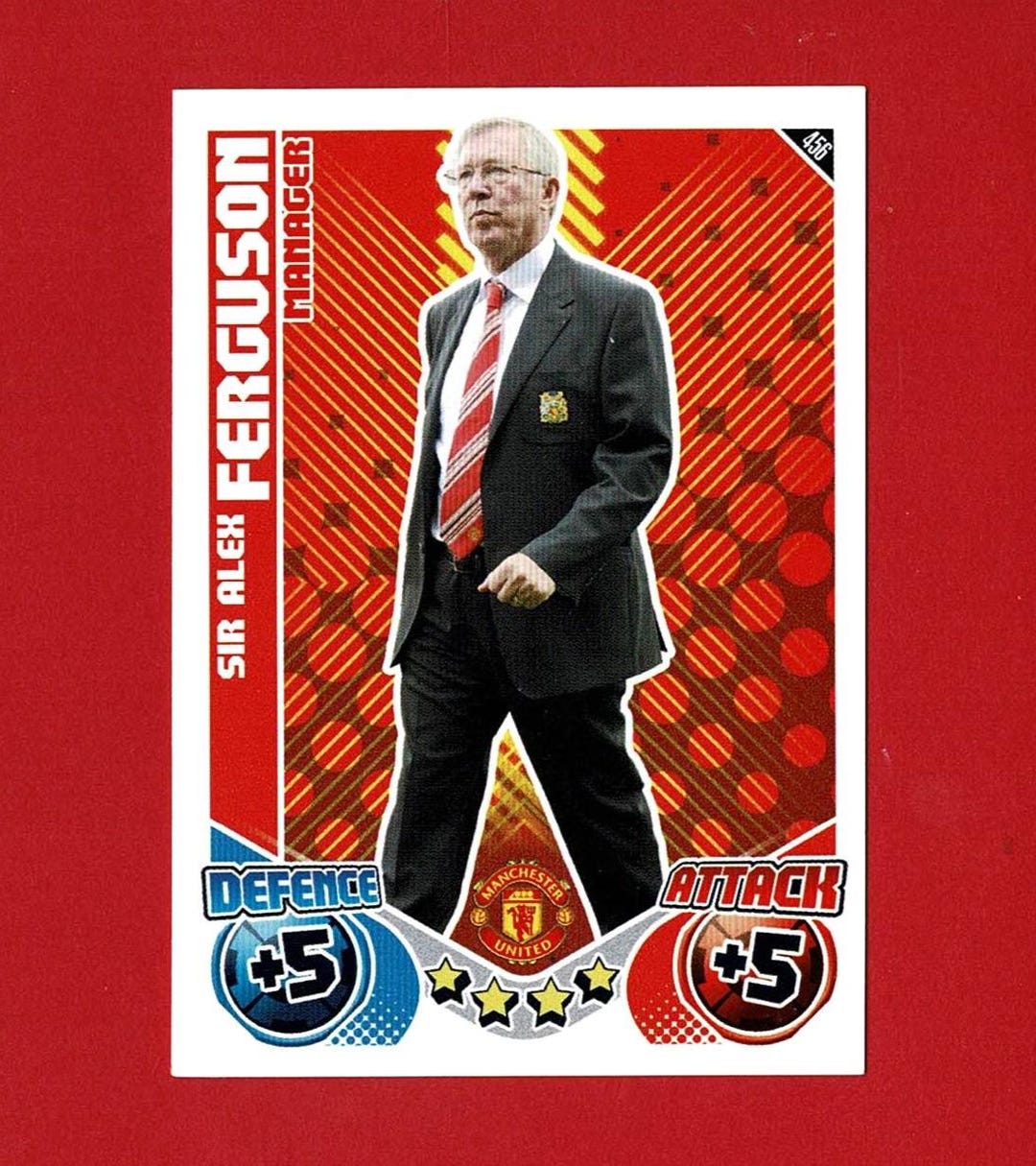 SIR ALEX FERGUSON - Original Football Trading Cards - Manchester