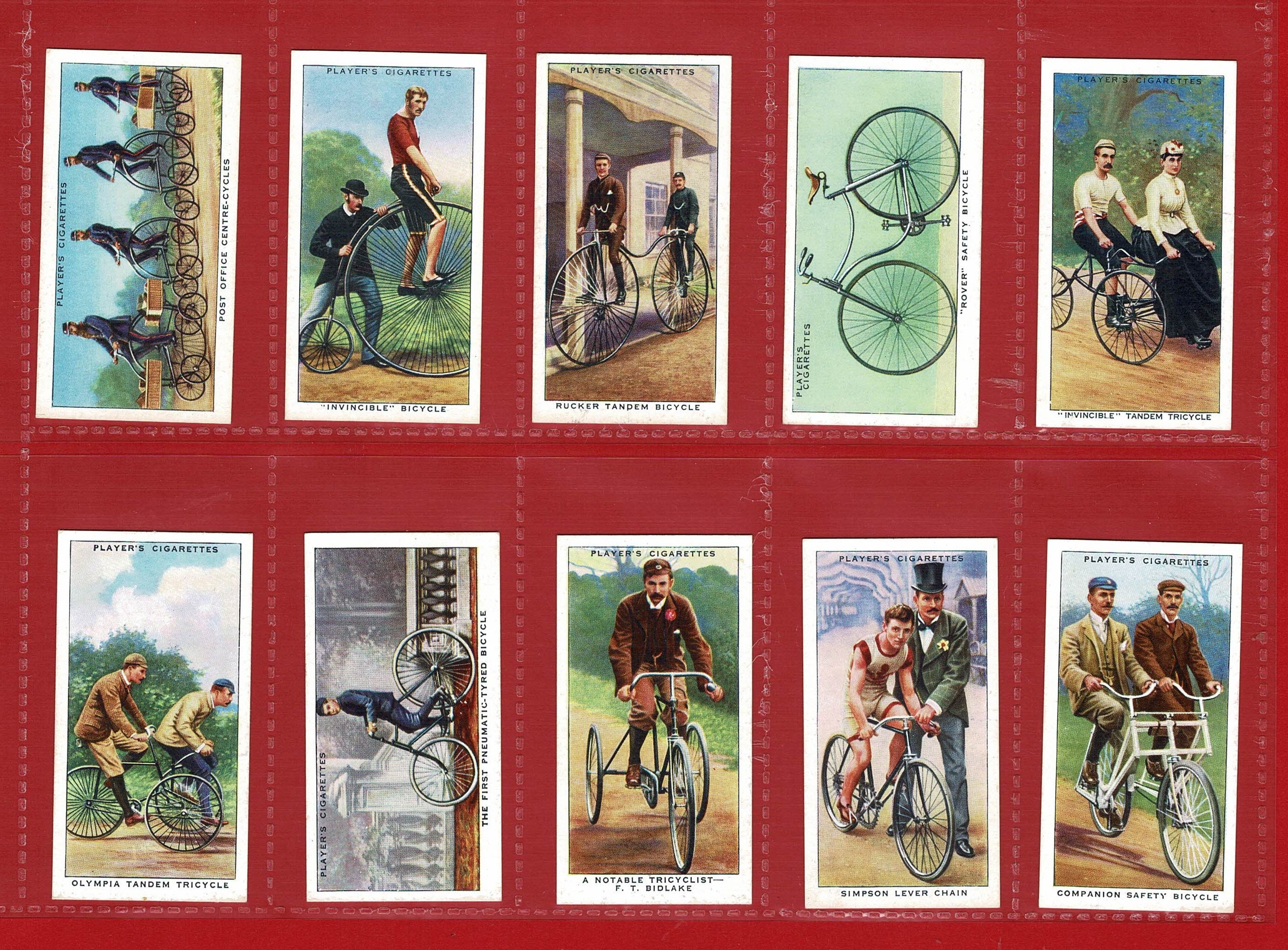 KNOW A CYCLIST? - 1939 Original CYCLING Card Set - British Cigarette Tobacco Card Set - History of Bicycle / Bikes / Cycles (WK08)