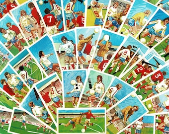 PLAY BETTER SOCCER ! - Original 1976 British Football Tea Trade Card Set - Brooke Bond - Football Skills Collector Cards - Great Gift (OS01)