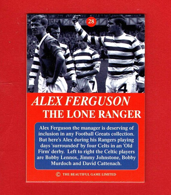 ALEX FERGUSON - Limited Edition 1990's Football Trading Card