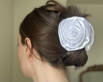 Rose Flower Hair Clip, Handgemaakte Flower Hair Pin, Haaraccessoires voor vrouwen