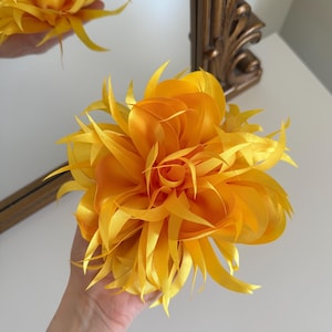 Yellow Chrysanthemum Pin, Cottagecore Jewelry for Women