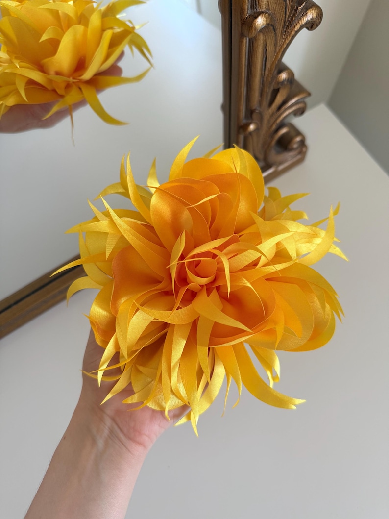 Yellow Chrysanthemum Pin, Cottagecore Jewelry for Women