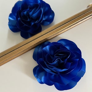 Dark Blue Flower Brooch