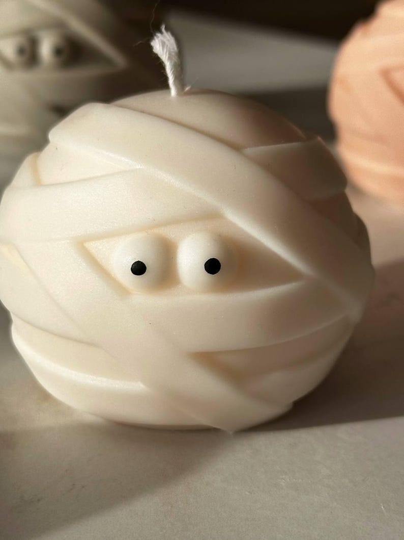 Mummy Ghost Candles, Halloween Mummy Ghosts, Halloween Decoration