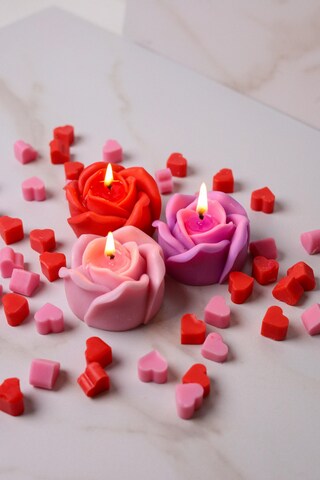 Candela Profumata Fatta A Mano A Sfera Con Nodo, Cera Di Soia Naturale 100%, Aroma Fruttato Di Vaniglia E Frutti Di Bosco, Regalo Elegante Per Donna, Decorazione Casa Romantica
