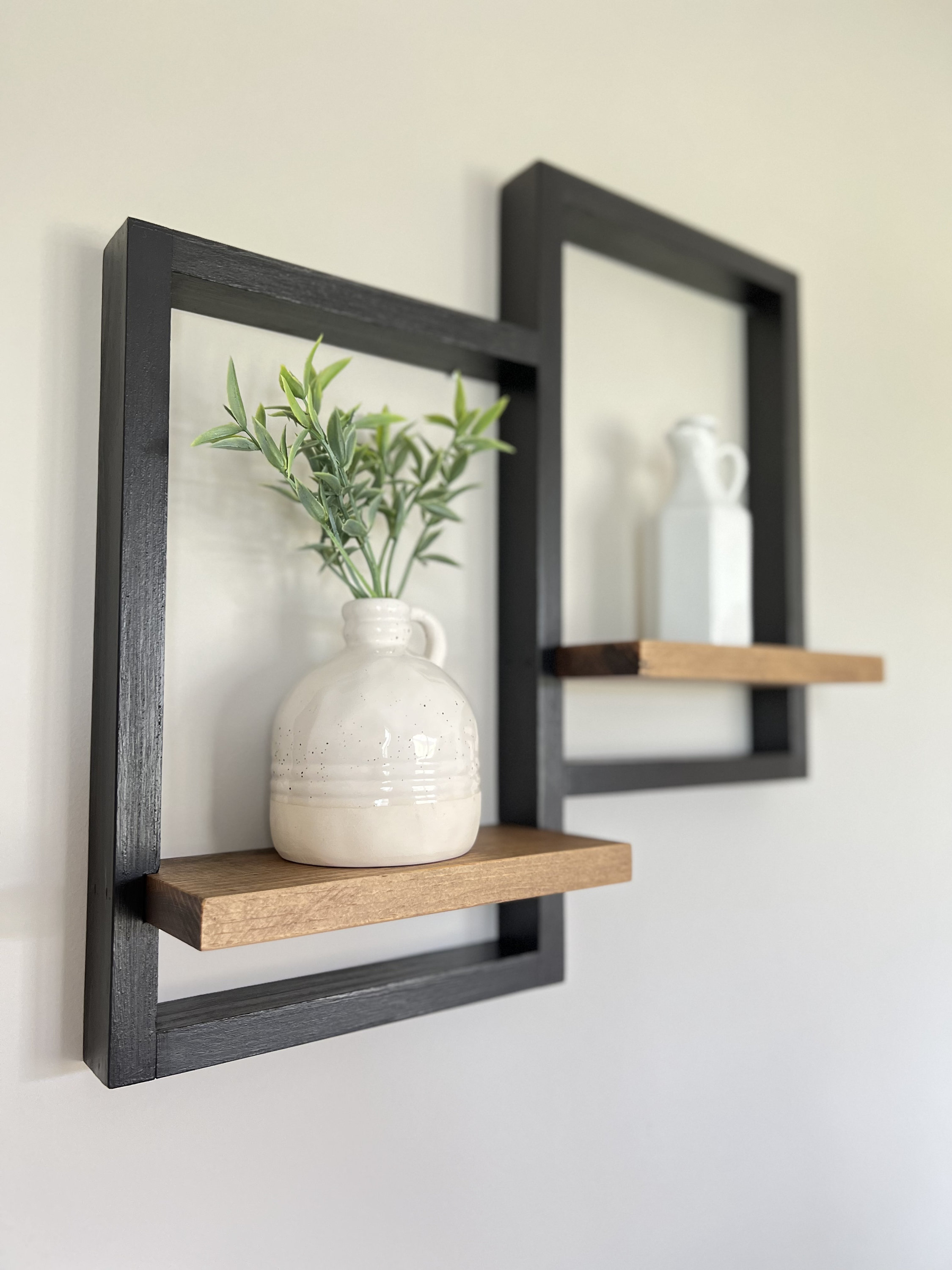 Wood Frame Shelf Picture Frame Shelf Framed Wall Shelf Etsy