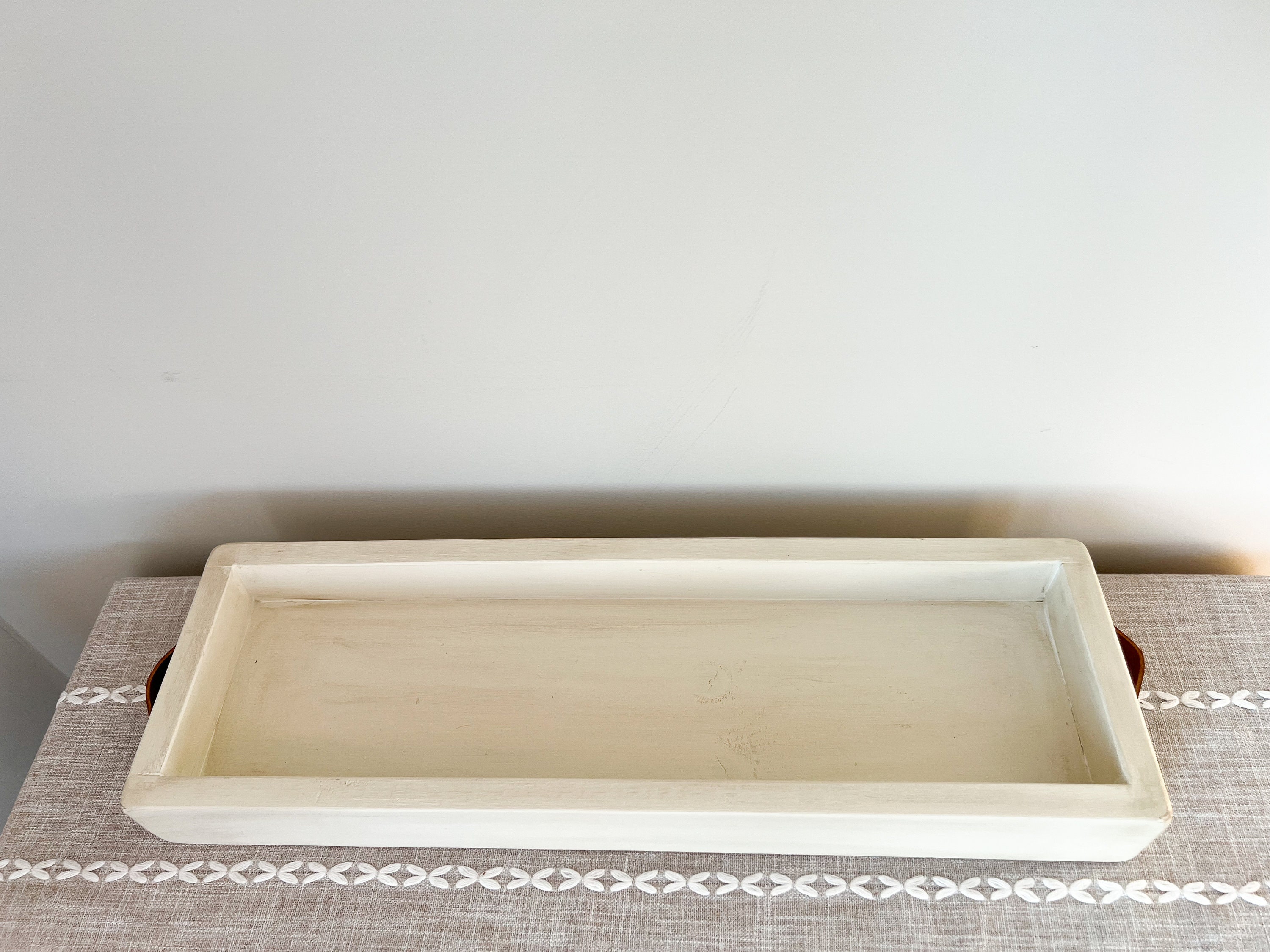 Wood Table Tray Long Wood Tray Wood Serving Tray Wood Etsy