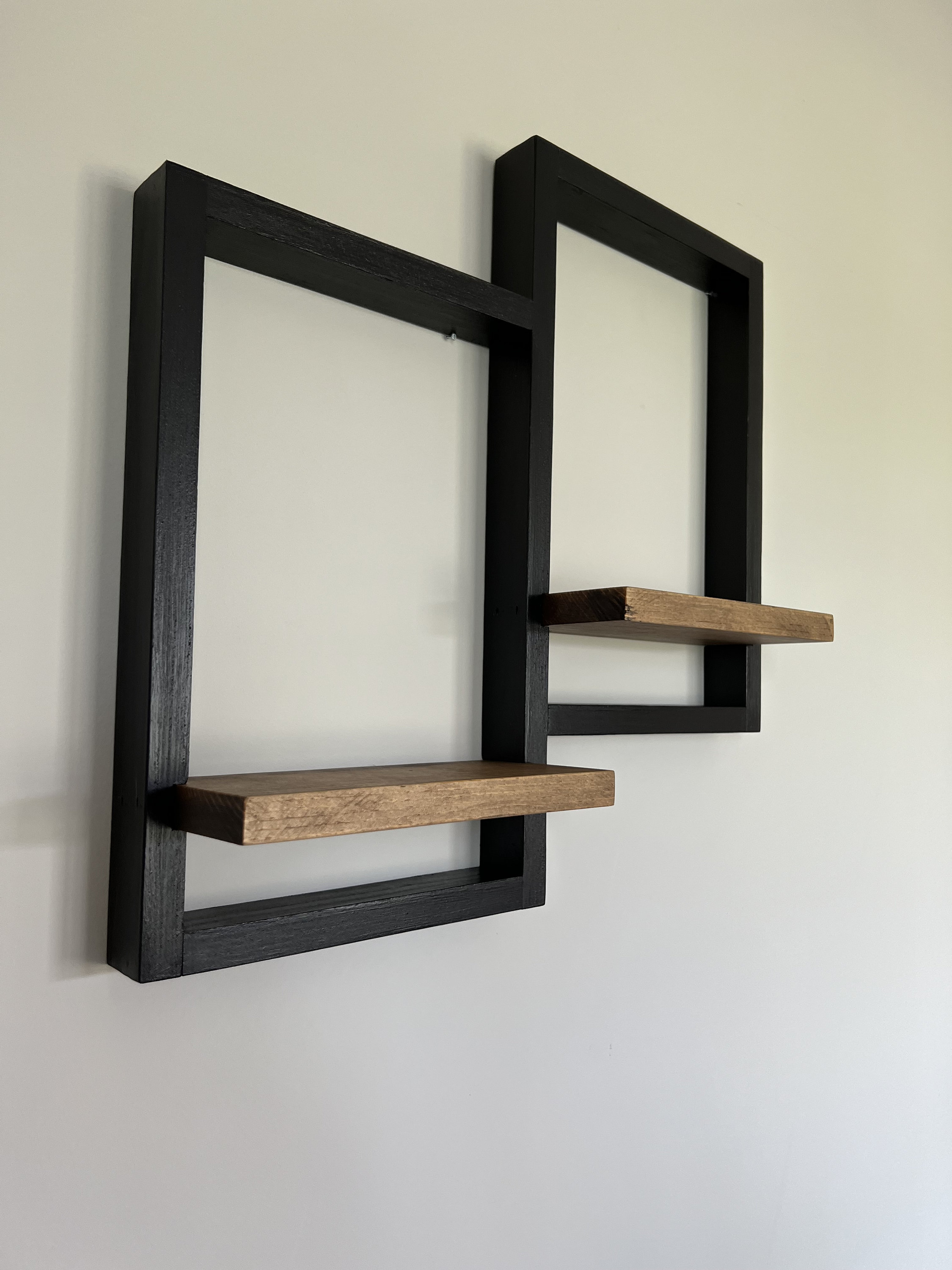 Wood Frame Shelf Picture Frame Shelf Framed Wall Shelf Etsy