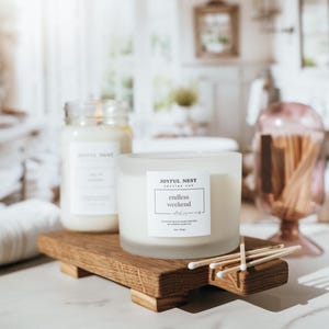 handmade soy candle | 2 wick candle | nontoxic + clean burning | spring + summer candles | phthalate free | gifts for home | hostess gift
