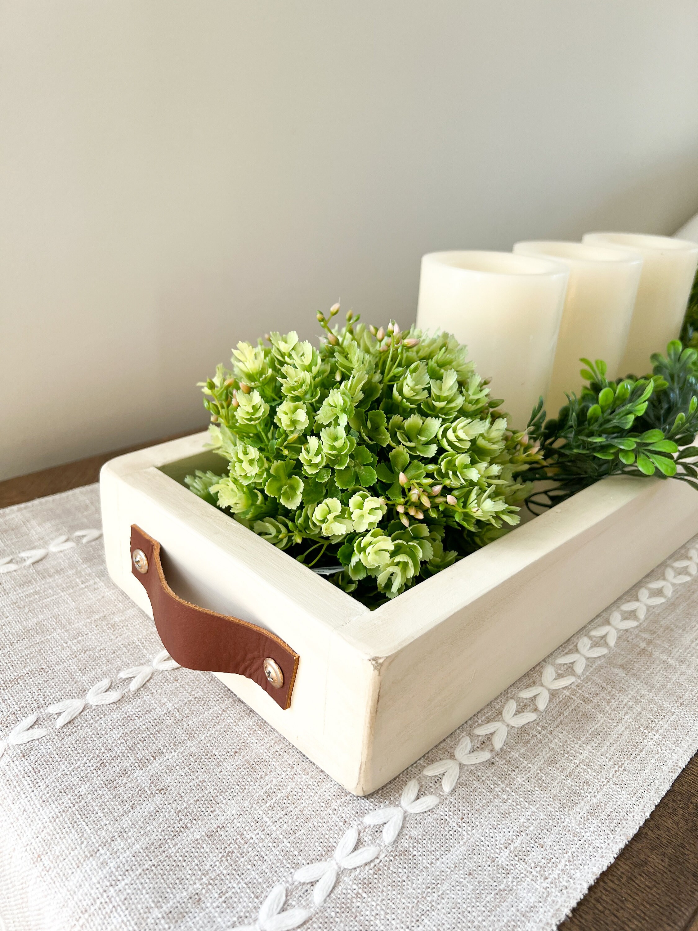 Wood Table Tray Long Wood Tray Wood Serving Tray Wood Table Trough